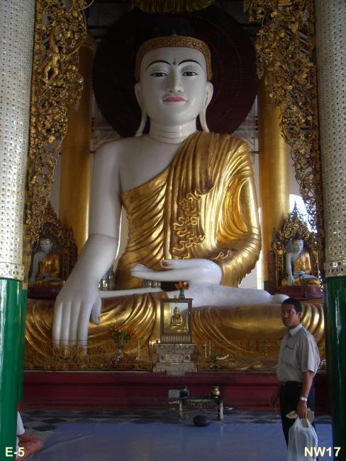 A Large Buddha statue. 